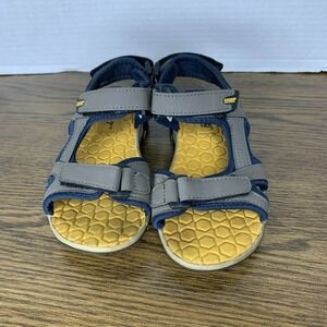 Khombu Boys Brady Gray and Yellow Sport Sandals Size 12M